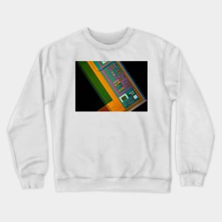 CCD camera sensor, light micrograph (C026/4165) Crewneck Sweatshirt